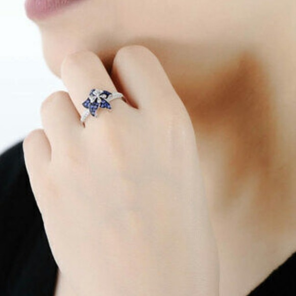 New 925 Sterling silver Flower cute Ring - Picture 7 of 7